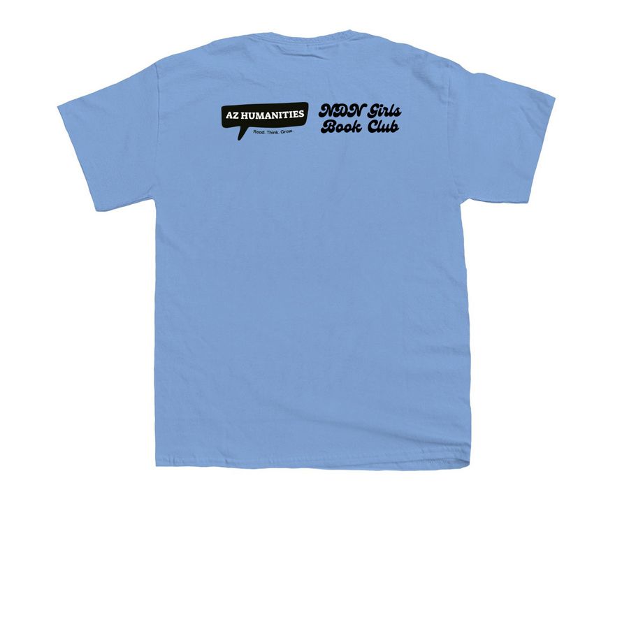 Blue Corn Festival T-Shirt, a Carolina Blue Youth Unisex Tee (back-view)