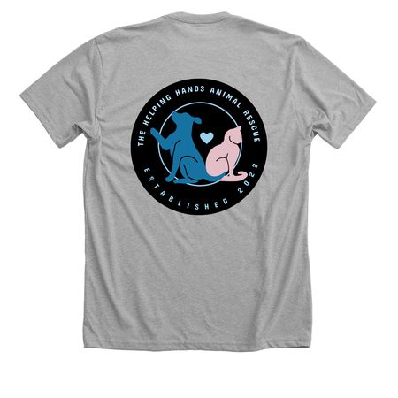 Rescue, a Athletic Heather Premium Unisex Tee (back-view)