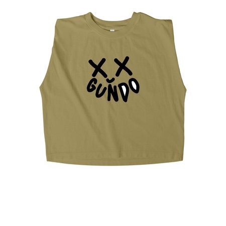 Gundo Women's Tanks, a Faded Army Women's Heavyweight Garment Dye Muscle Tee
