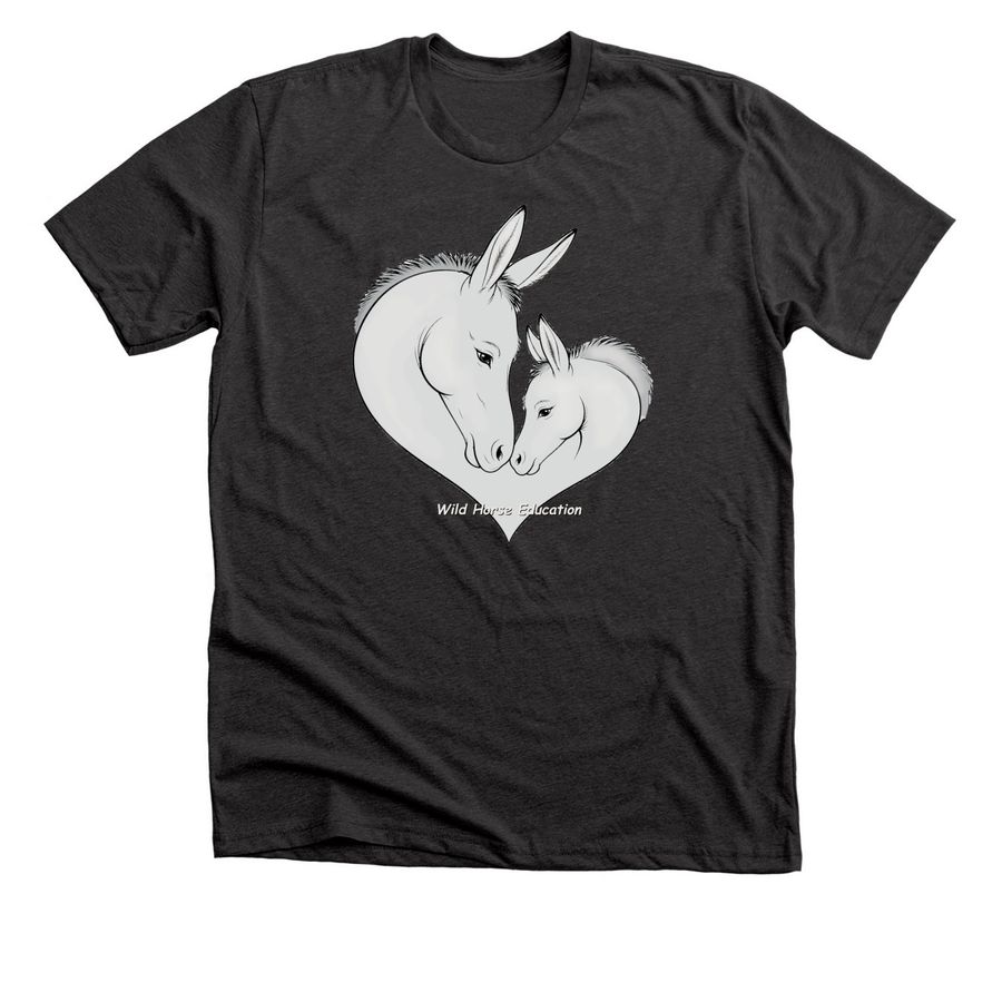 A Mother's Love, Wild Burros, a Dark Grey Heather Premium Unisex Tee