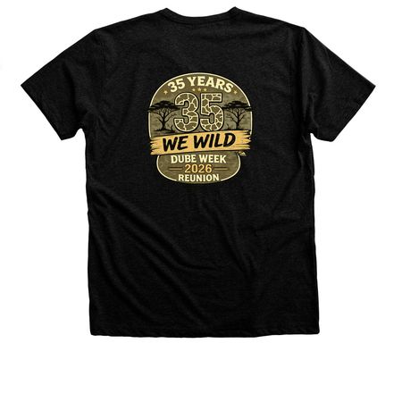 DUBE WEEK 2026 - Columbus, OH, a Black Heather Premium Unisex Tee (back-view)