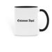 Estamos Aqu? Mugs, a Black Two-Tone Ceramic Mug