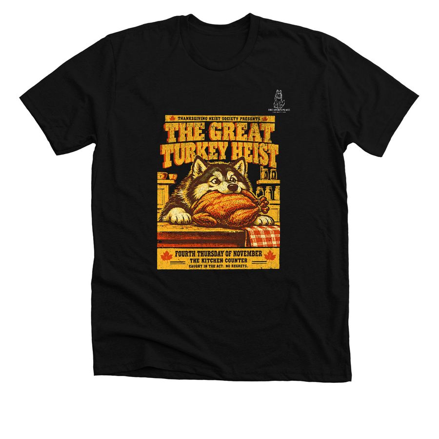 Turkey Day Fun for Kibble&nbsp;, a Solid Black Blend Premium Unisex Tee