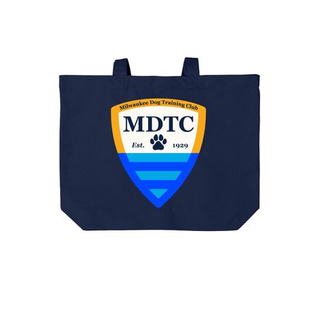 MDTC Tote Bag, a River Blue Navy Cotton Canvas Tote Bag