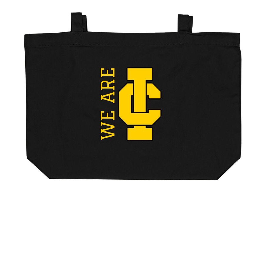 Tote Bag - We are IC, a Black Large Organic Cotton Tote Bag