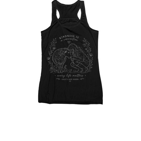Shirts for stall mats, a Black Women's Racerback