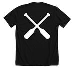 MUSTANG FOOTBALL, a Solid Black Blend Premium Unisex Tee (back-view)