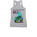Help Alaska's wildlife stay wild, a Athletic Heather Women's Racerback