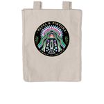 Sacred Bloom, a Pumice Reclaimist Everywhere Tote Bag (back-view)