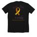 Support Maddie?s Fight!, a Solid Black Blend Premium Unisex Tee (back-view)