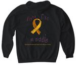 Support Maddie?s Fight!, a Black Gildan Softstyle Pullover Hoodie (back-view)