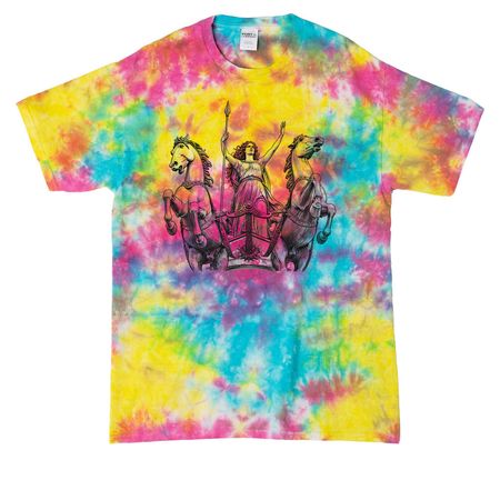 Queen Boudica Revenge Tour, a Jeweltone Colorburst Crystal Tie Dye Tee