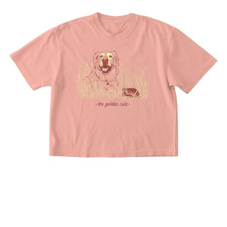 The Golden Rule, a Peachy Comfort Colors Boxy Tee