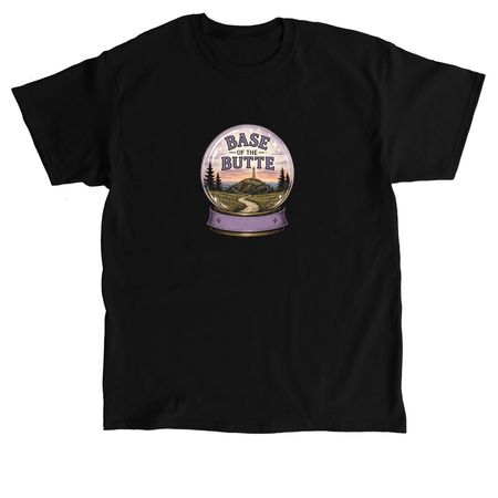 Base of the Butte!, a Black Classic Unisex Tee