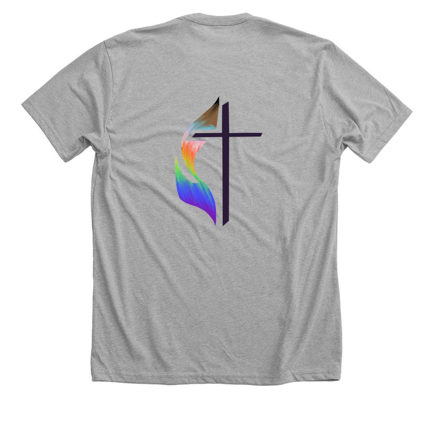 Just The Way You Are Shirts, a Athletic Heather Premium Unisex Tee (back-view)