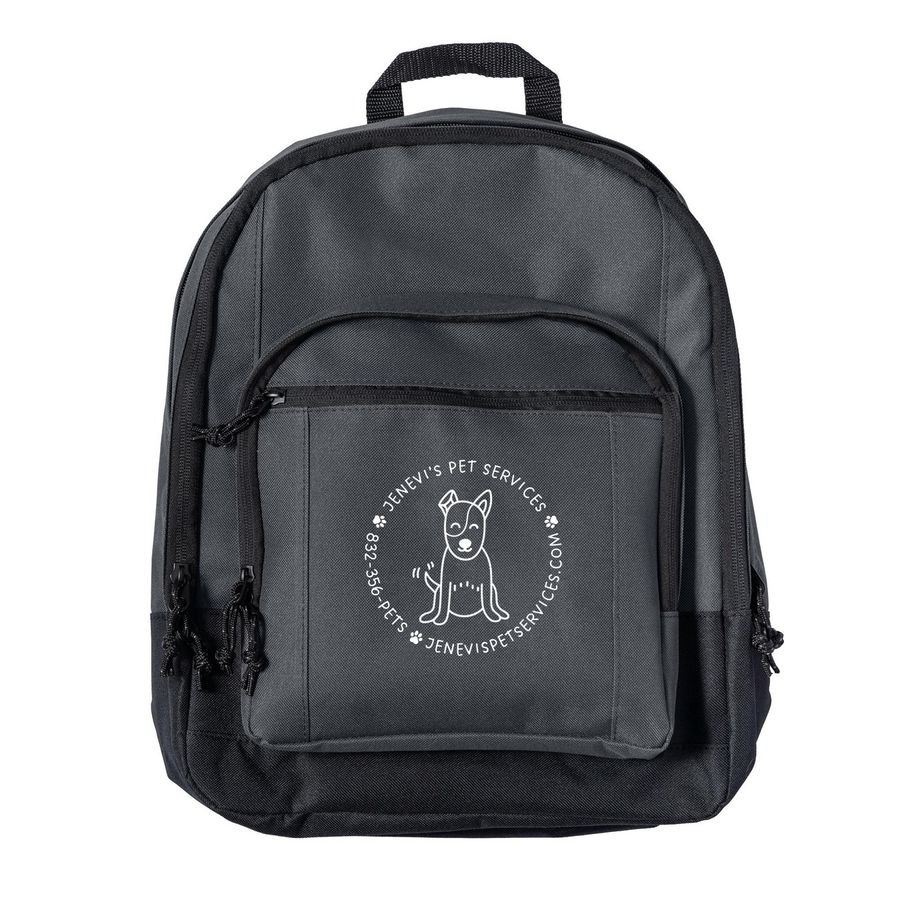 Everyday Backpacks White Print, a Dark Charcoal Everyday Backpack