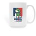 Fishers Resists Frog Mug, a White Large Coffee Mug