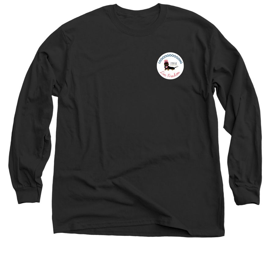 COALDR Loooooooong Live Freedom, a Black Classic Long Sleeve Tee