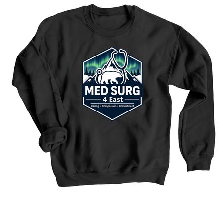4E Apparels, a Black Crewneck Sweatshirt