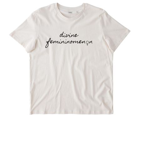 "Divine Femininomenon", a Vintage White Stanley/Stella Unisex Crafter Tee