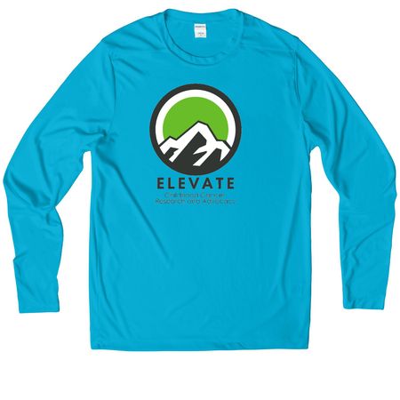 Elevate Childhood Cancer Research and Advocacy, a Sapphire UV Performance Long Sleeve Tee