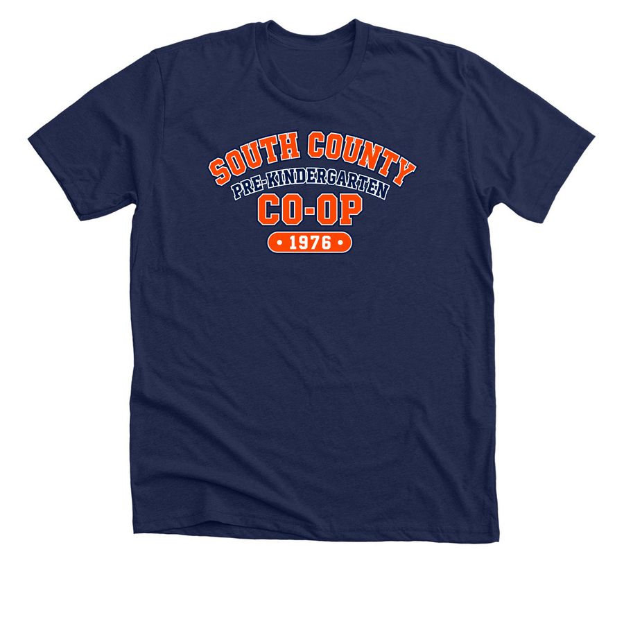 Varsity Orange Collection, a Solid Navy Blend Premium Unisex Tee