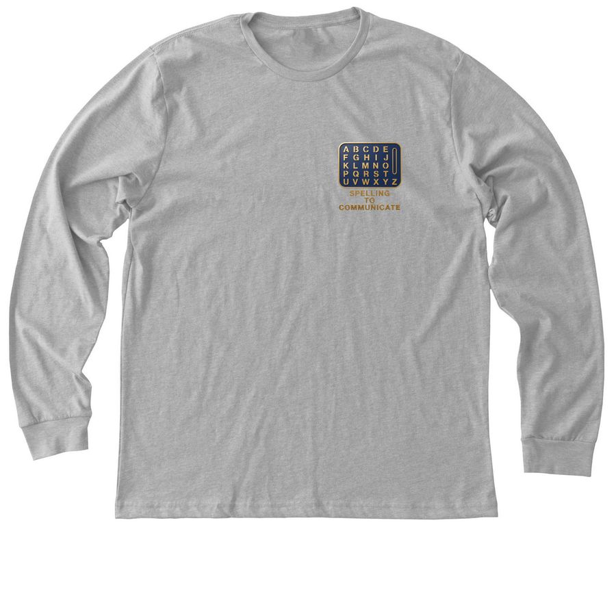 Spelling to Communicate Earth Day&nbsp;, a Athletic Heather Premium Long Sleeve Tee