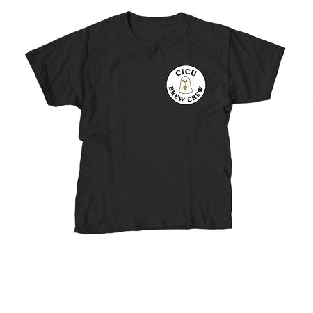 CICU Little Boos 3, a Black Youth Unisex Tee