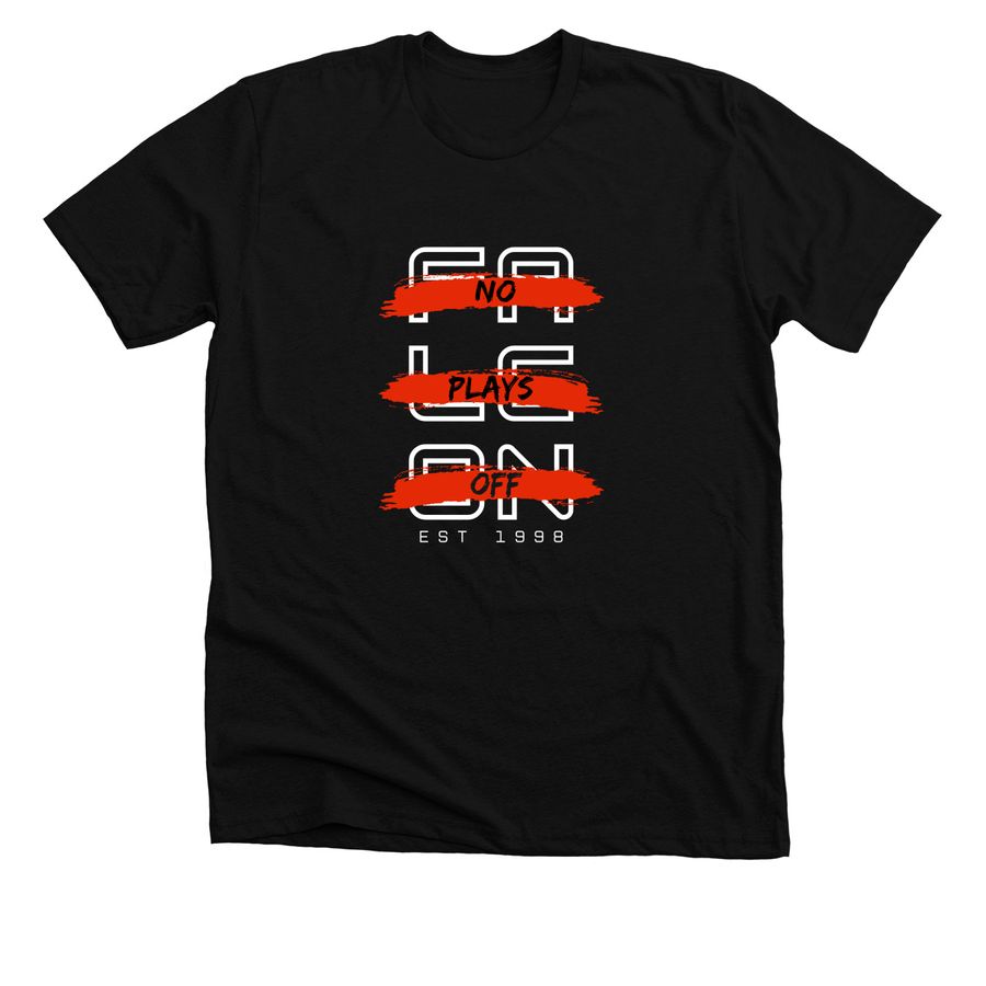 Paint Stipes Stack - warm weather, a Solid Black Blend Premium Unisex Tee