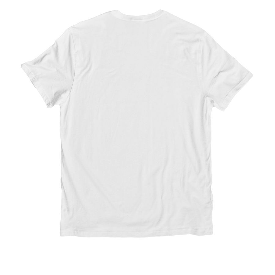 SSMN Logo - Shirts, a Bright White Allmade Organic Cotton Unisex Tee (back-view)