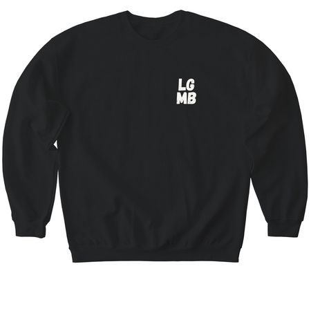 LGMB, a Black Softstyle Crewneck Sweatshirt