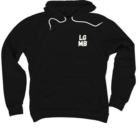 LGMB, a Black Premium Pullover Hoodie