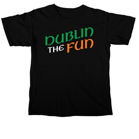 Dublin the Fun Shirt, a Black Comfort Colors Unisex Tee