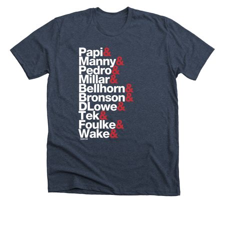 2004 Squad: Two-Sided, a Heather Midnight Navy Premium Unisex Tee
