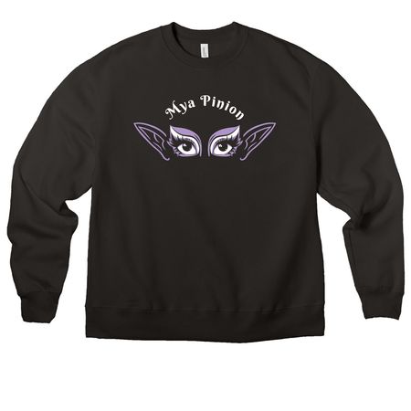 Mya Pinion, a Black Premium Heavyweight Crewneck Sweatshirt