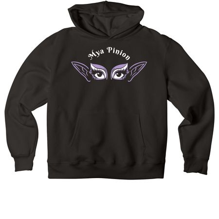 Mya Pinion, a Black Premium Heavyweight Pullover Hoodie