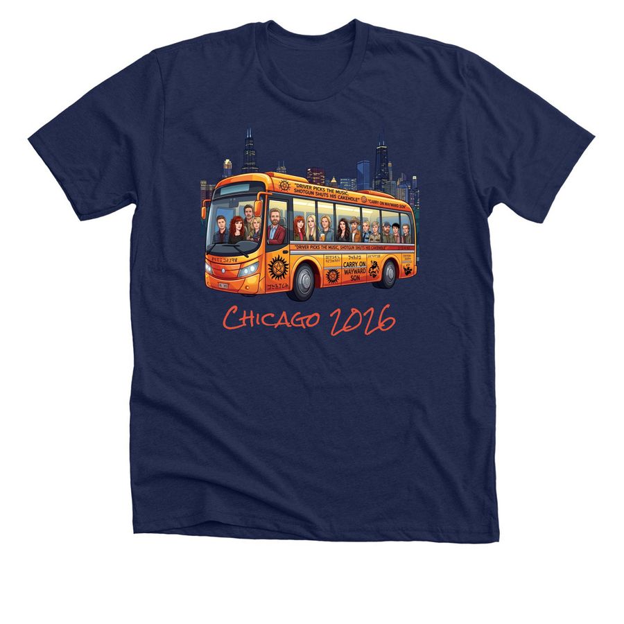 SPN Chicago 2026, a Solid Navy Blend Premium Unisex Tee