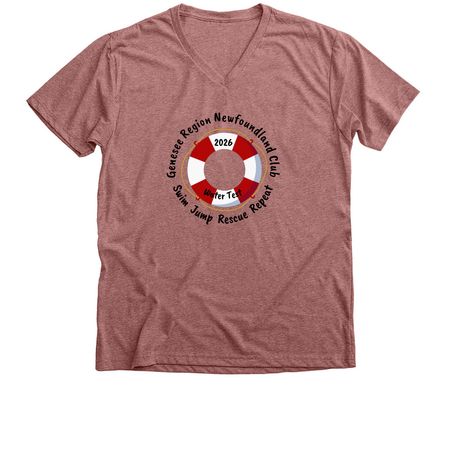 Genesee Region Newfoundland Club, a Heather Mauve Premium V-Neck Tee