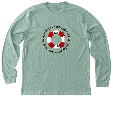 Genesee Region Newfoundland Club, a Heather Dusty Blue Premium Long Sleeve Tee