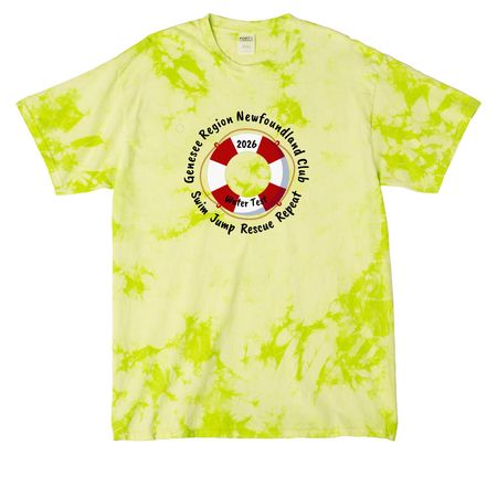 Genesee Region Newfoundland Club, a Lemon Lime Crystal Tie Dye Tee