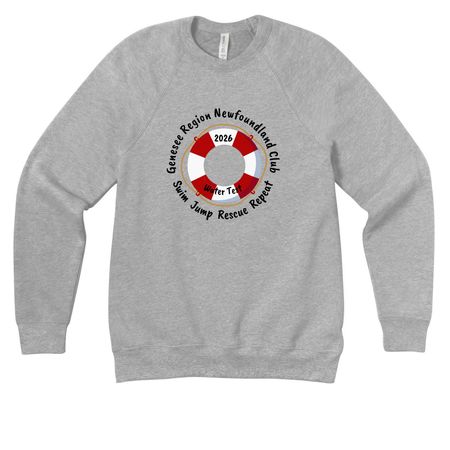 Genesee Region Newfoundland Club, a Athletic Heather Premium Raglan Crewneck Sweatshirt