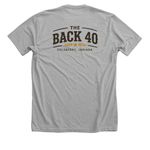 The Back 40 catalogue&nbsp;, a Athletic Heather Premium Unisex Tee (back-view)