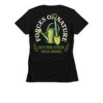 We are GSEMG Shirts, a Black Women's Slim Fit Tee (back-view)