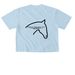 Saddle Up for Sunshine, a Chambray Comfort Colors Boxy Tee (back-view)