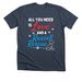 Adopter - All You Need is Love DK, a Heather Midnight Navy Premium Unisex Tee