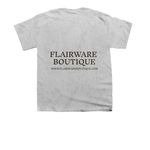 Flairware Flair, a Sport Grey Youth Unisex Tee (back-view)