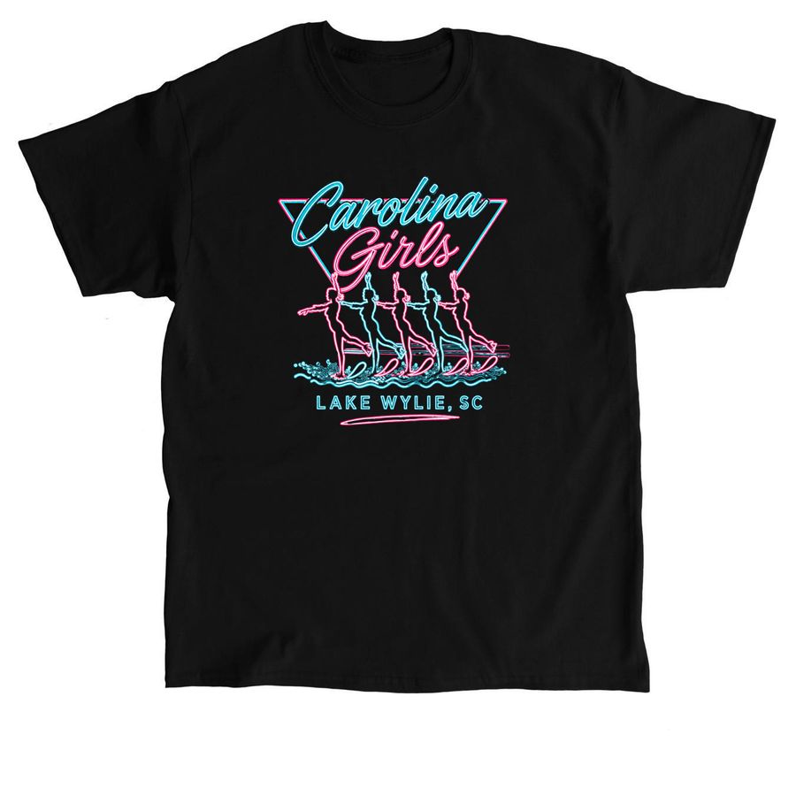 Neon Carolina Girl, a Black Classic Unisex Tee