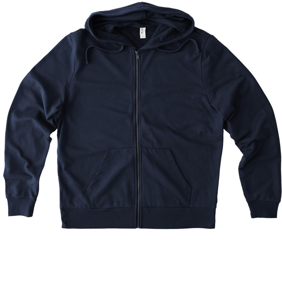 The FIRST first responder, a Night Sky Navy Allmade Organic French Terry Zip Up Hoodie