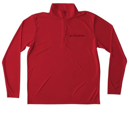 Simple but elegant&nbsp;, a True Red Unisex Performance Quarter Zip Pullover