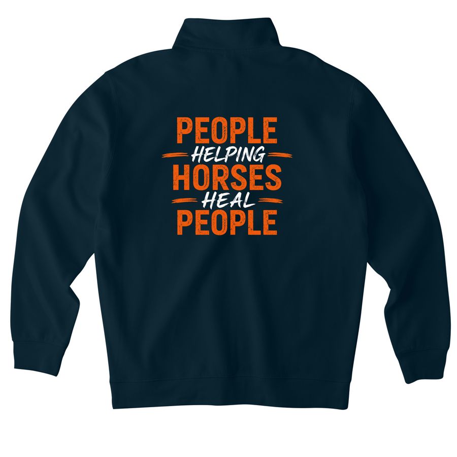 LOHR Merchandise, a Classic Navy Midweight Quarter Zip Pullover
